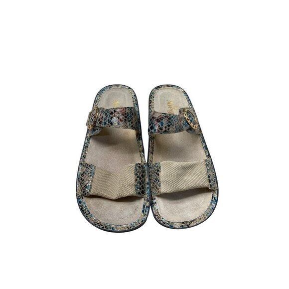 Alegria Keara Fawn Fancy Wedge Comfort Sandals Leather Size 39 US 8.5-9 - Picture 2 of 9